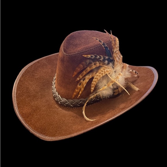 San Zeno Accessories - Vintage San Zeno Suede Cowboy Hat